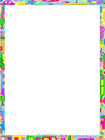 Urban Moldura Viva Livre De Direitos Vetores Clip Art - Paper Clip Border Design (360x480), Png Download
