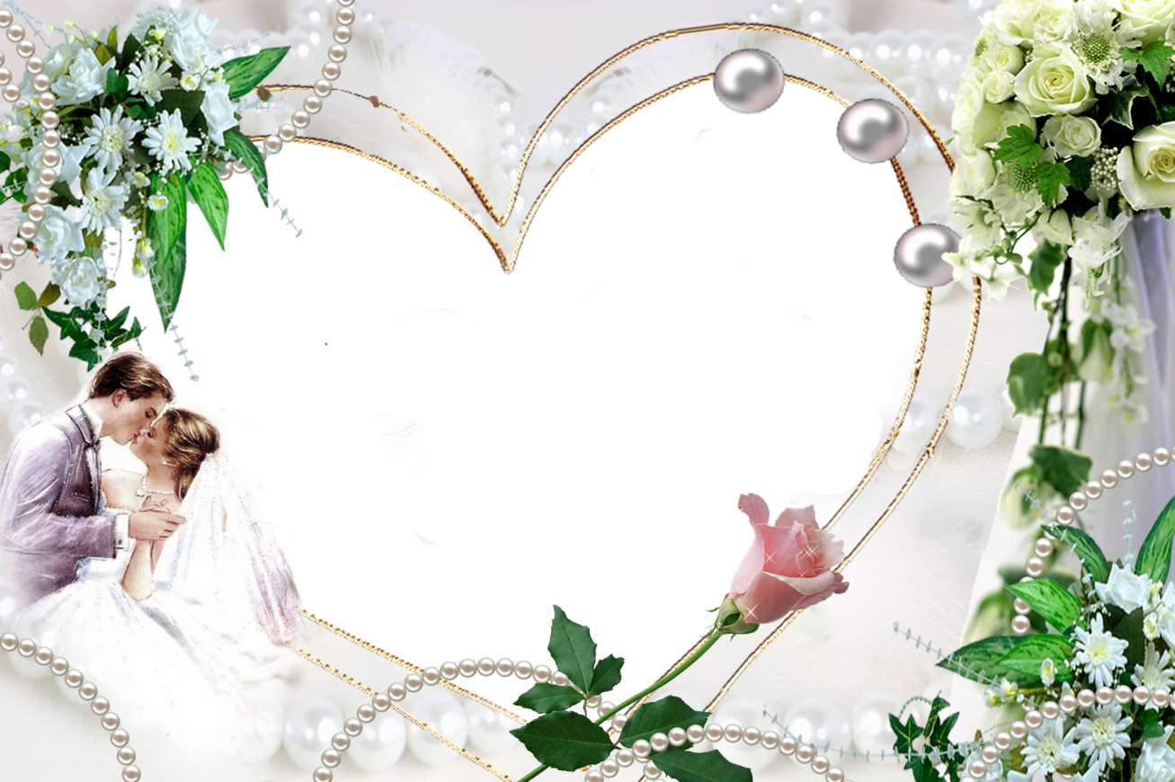 Moldura Para Fotos Casamento - Molduras Para Fotos De Casamento (1307x870), Png Download