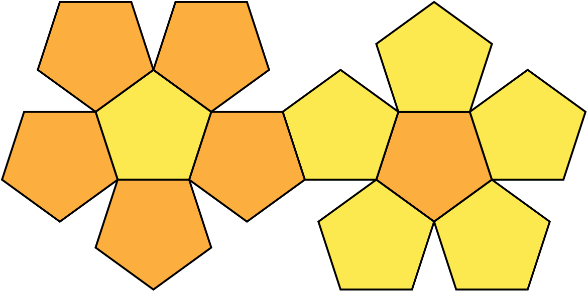 Dodecahedron Flat (1200x619), Png Download