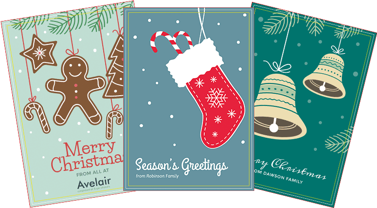 Personalised Christmas Cards - Christmas Day (770x450), Png Download