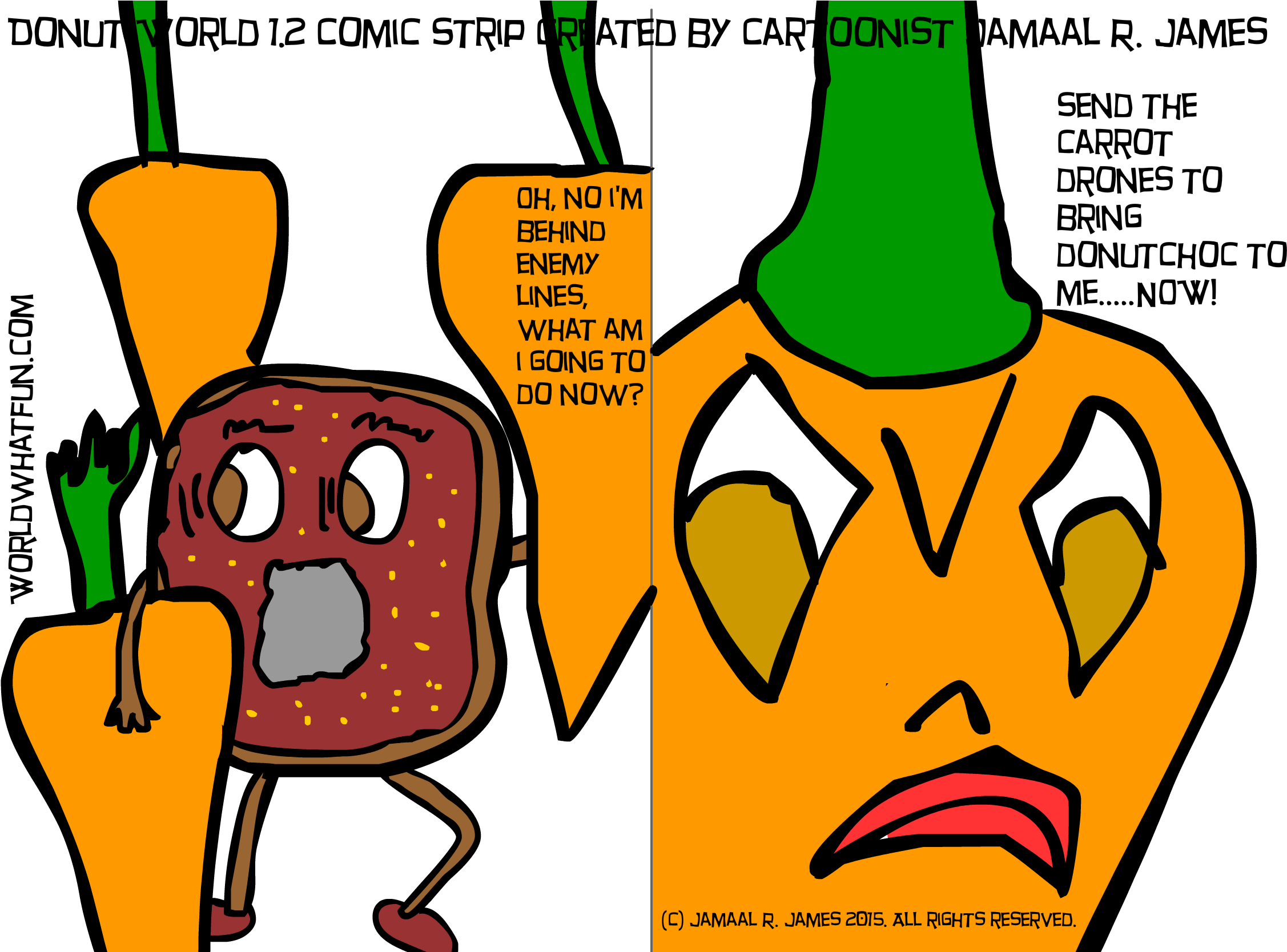 Donut World - Comics (2292x1667), Png Download