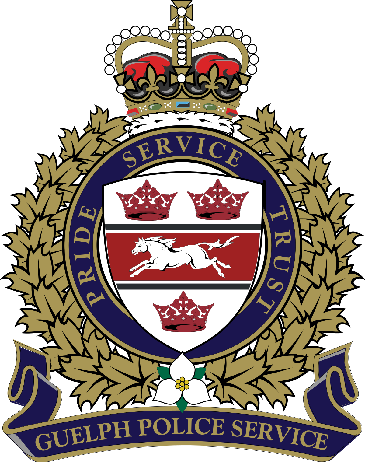 Guelph Police Service Logo (1200x1518), Png Download