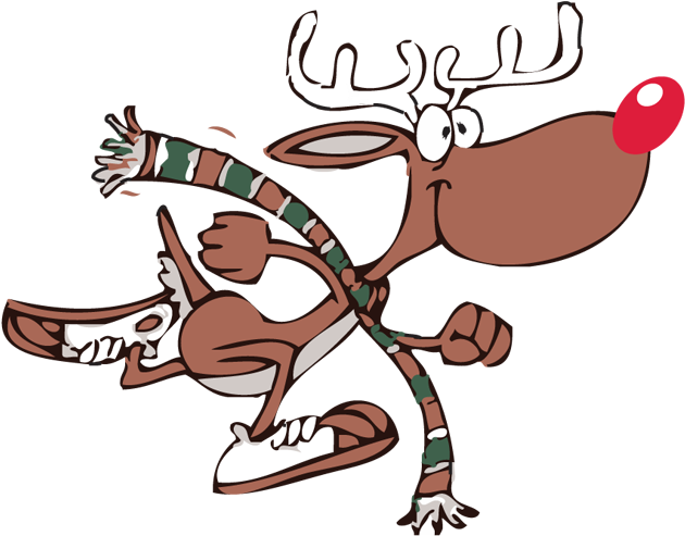 Reindeer Run (800x500), Png Download