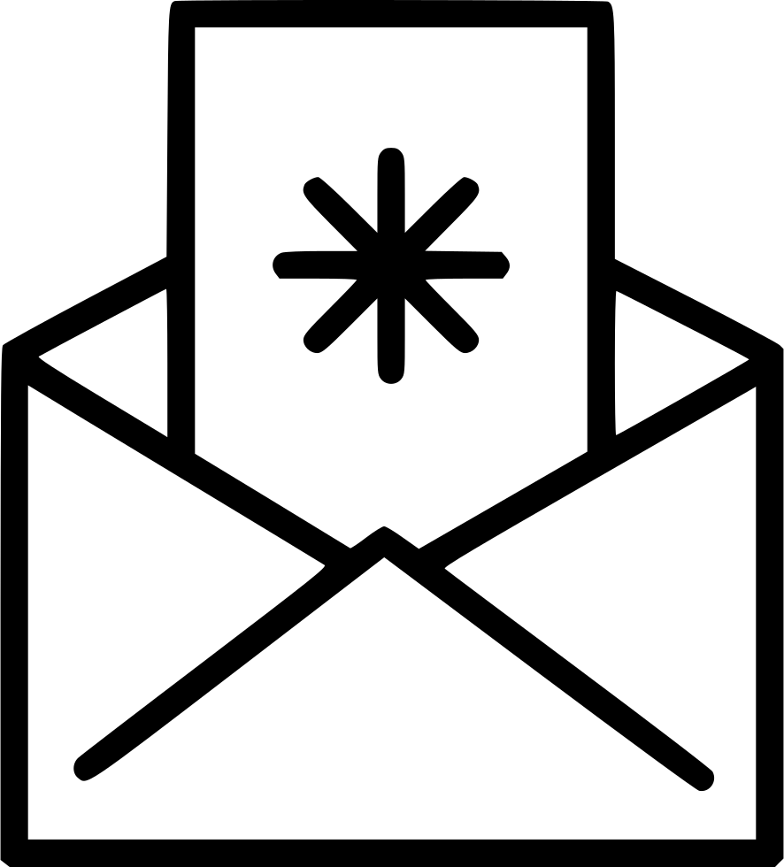 Christmas Card - - Email Icon Resume (886x980), Png Download