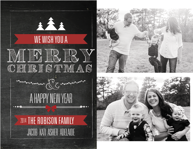// Robison Family - Family Christmas Cards Designs (1140x500), Png Download