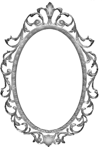Marcos Vintage Png - Marco De Espejo Antiguo Png (435x618), Png Download
