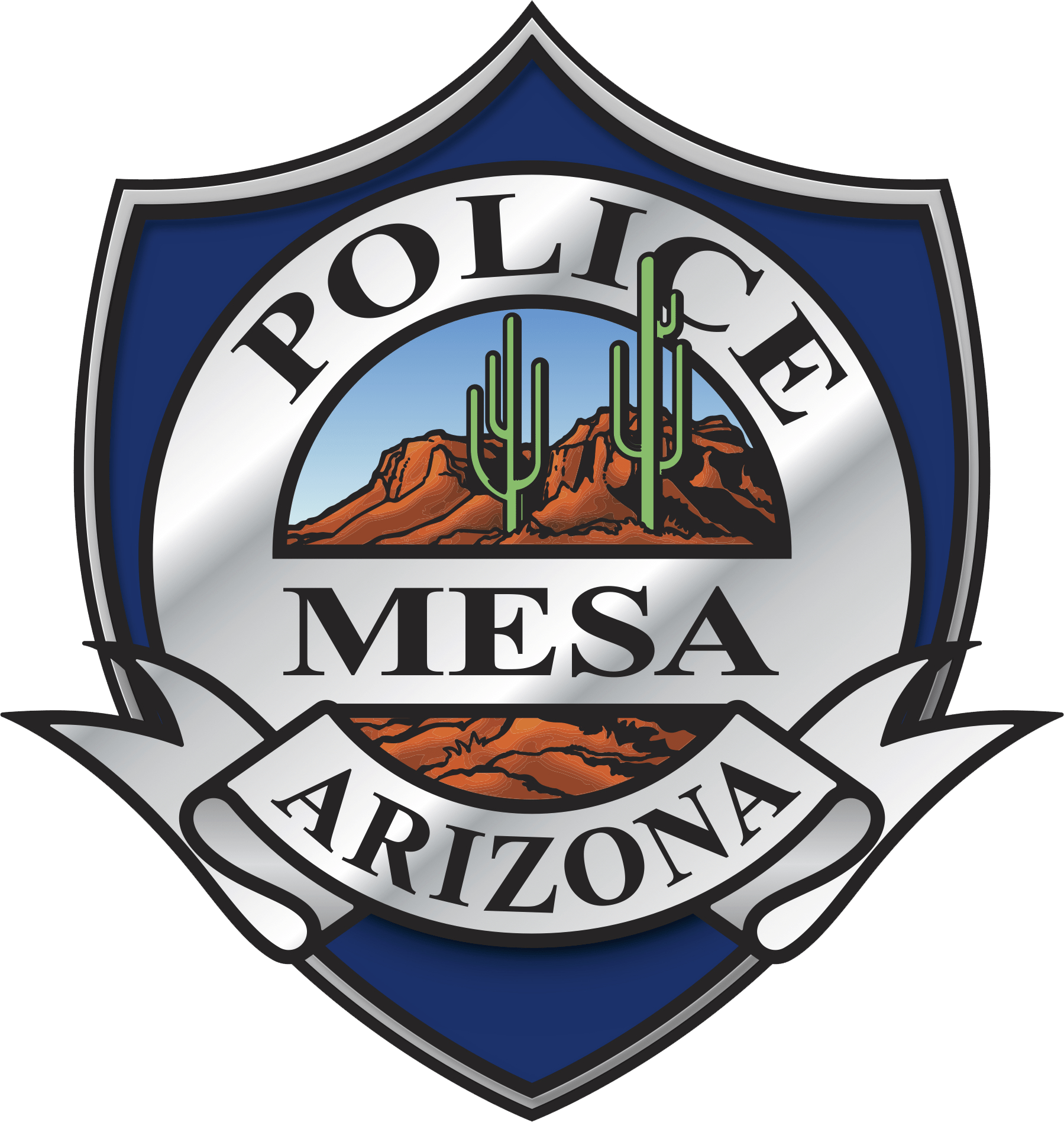 "excellence At Every Opportunity" - Mesa Police Department Logo (1799x1896), Png Download