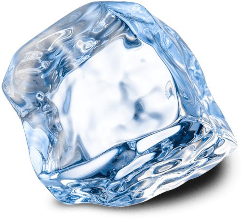 Las Soluciones Más Frescas En Hielo Purificado - Кубики Льда На Белом Фоне (601x511), Png Download