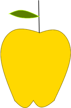 Net Golden Apple - Color (800x600), Png Download