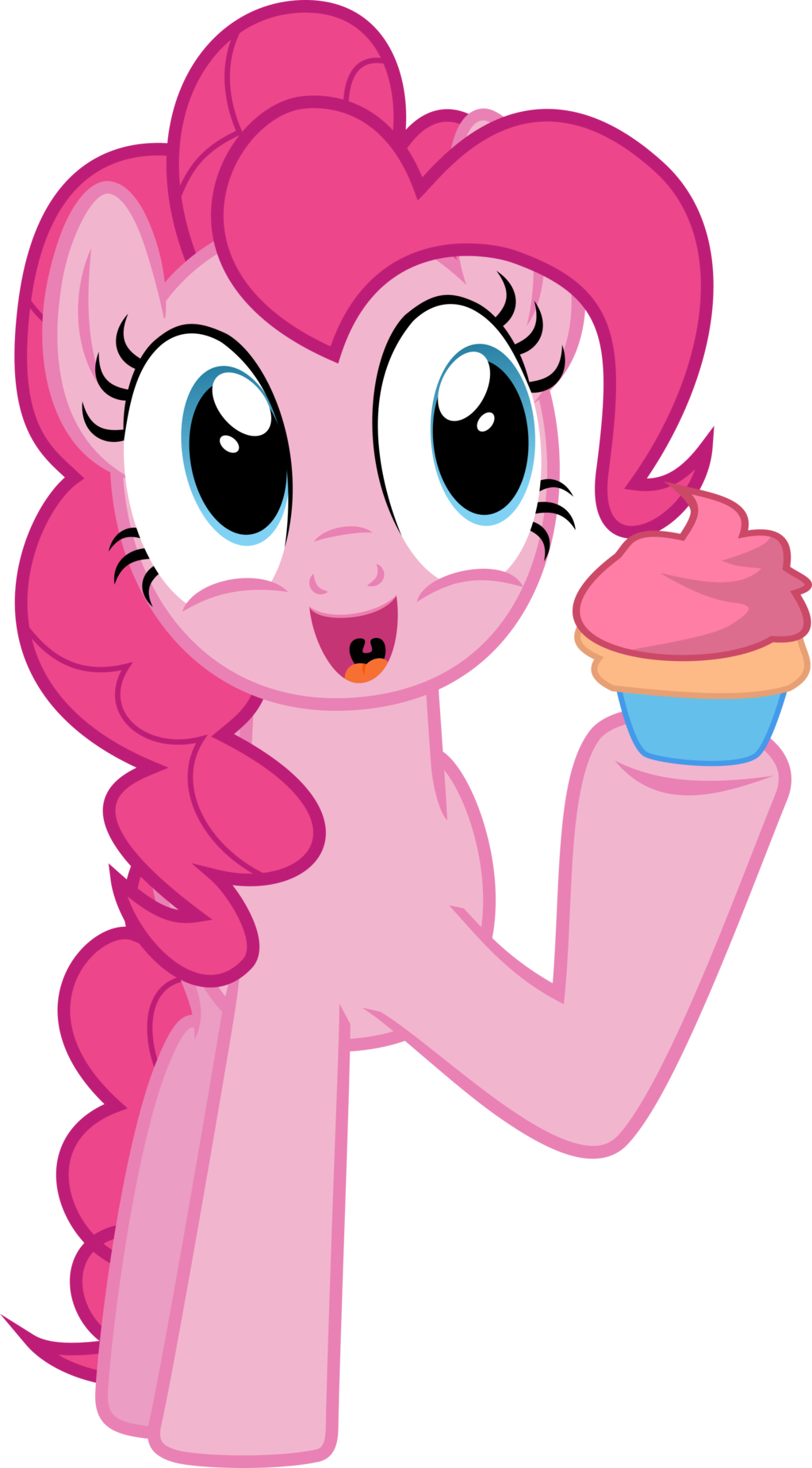Sourspot, Cupcake, Pinkie Pie, Safe, Simple Background, - Pinkie Pie (1024x1850), Png Download