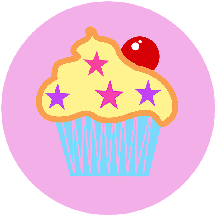 Cupcake Illustrations - โลโก้ ขนม เบ เก อ รี่ (720x720), Png Download