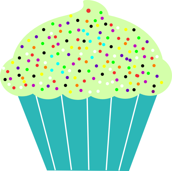 Cupcake Clip Art At Clker - Cupcake Clip Art Free (600x594), Png Download