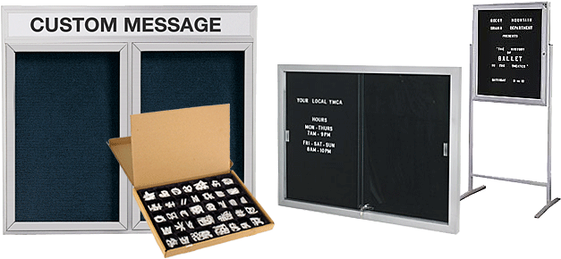 Open Faced Cork Boards - 1" Helvetica Letters Include Tray (644x300), Png Download