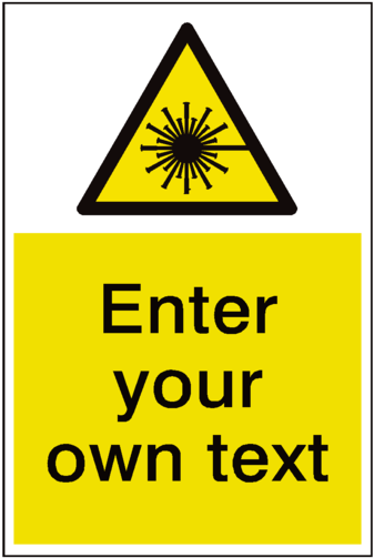 Laser Beam Custom Hazard Sticker - Mind The Step Sign (600x600), Png Download