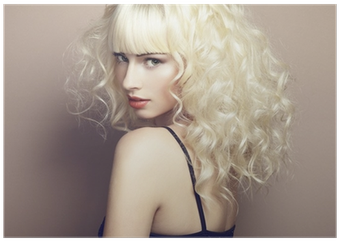 Portrait Of Beautiful Young Blonde Girl Poster • Pixers® - Olaplex (400x400), Png Download