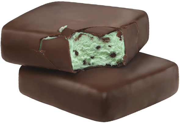 Mint Chocolate Chip - Mint Chocolate Ice Cream Bar (590x404), Png Download