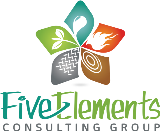 Fecg - Five Elements Logo Design (548x466), Png Download