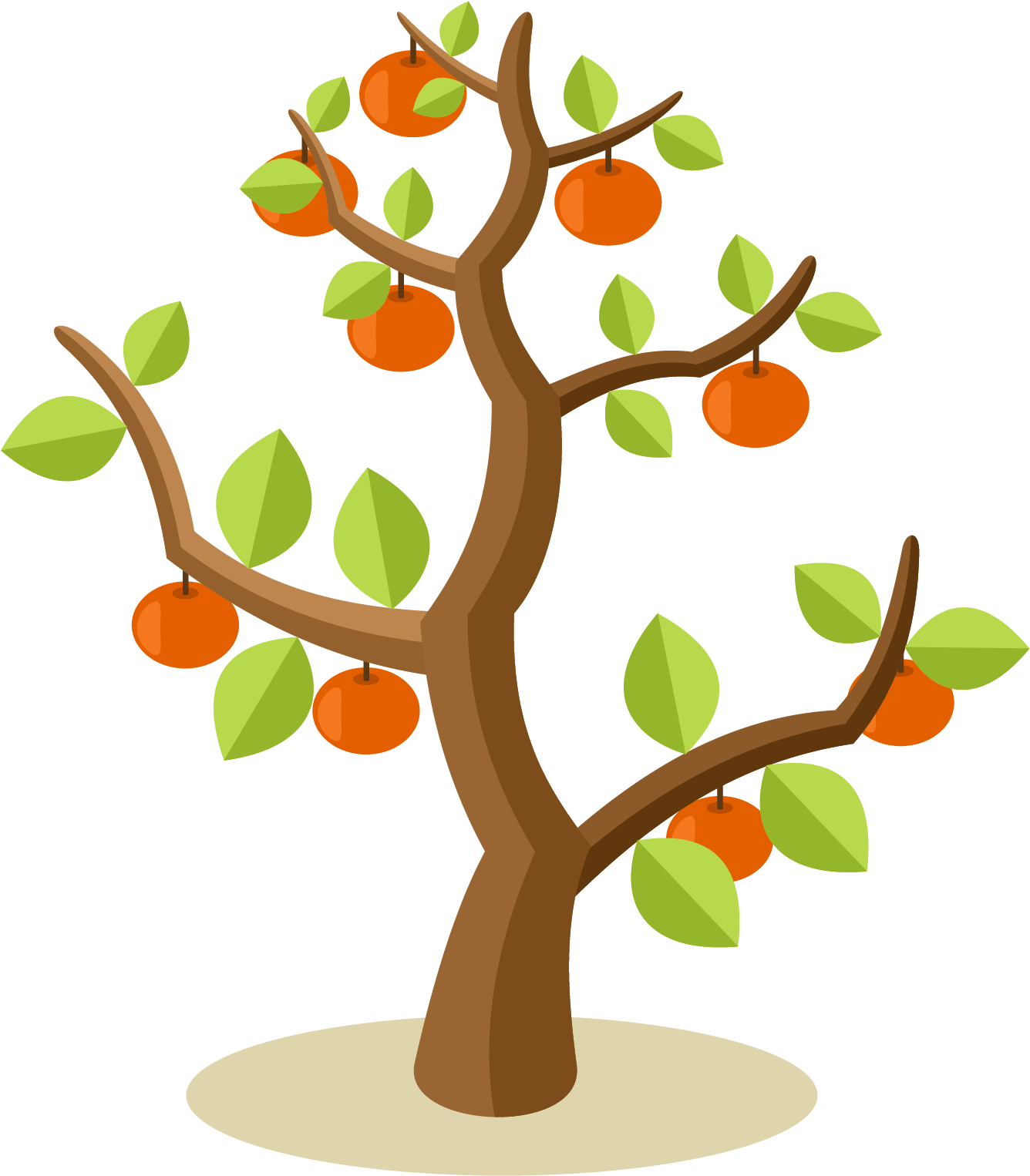Download Apple Fruit Tree Clip Art Fruit Tree Vector Png