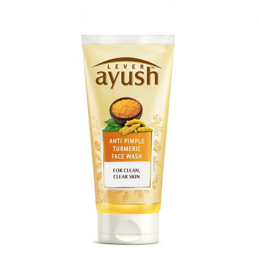 Anti Pimple Turmeric Facewash - Lever Ayush Face Wash (1100x1100), Png Download