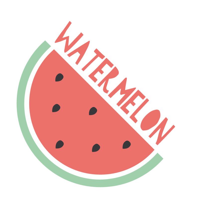 Piña Vs Sandía - Watermelon (820x820), Png Download