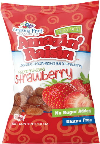 Amazin' Raisin Strawberry - Strawberries (600x600), Png Download