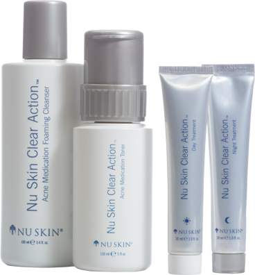 Nu Skin Clear Action Acne Medication System - Nu Skin Products For Acne (368x396), Png Download