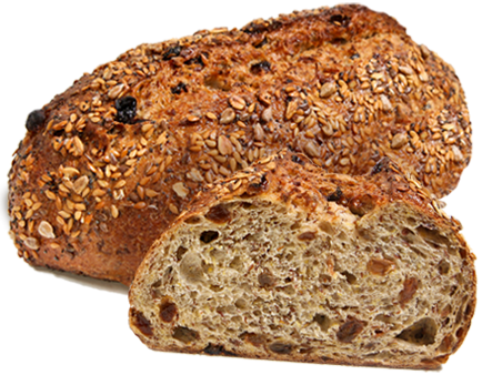 Healthy Artisan Swiss Raisin Muesli Bread - Health Breads (434x338), Png Download