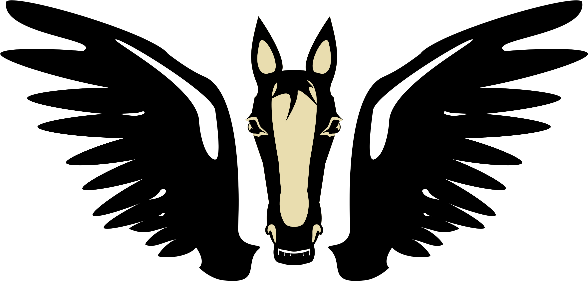 Big Image - Pegasus Silhouette Transparent Background (2400x1152), Png Download