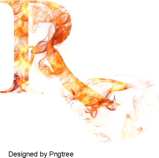 Flame Letter, Letter Clipart, R Png And Psd - Portable Network Graphics (800x800), Png Download