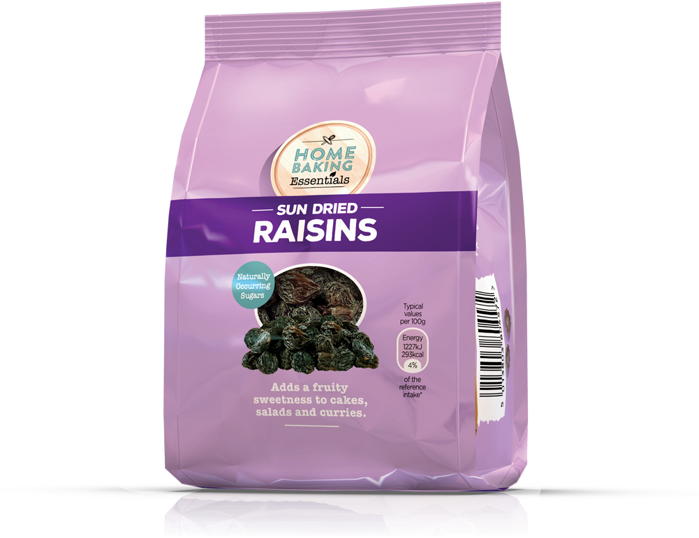Sun Dried Raisins - Home Baking Essentials Sun Dried Raisins 250g (1000x833), Png Download