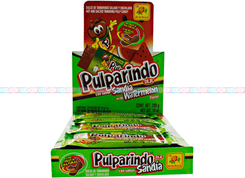 La Rosa Pulparindo Sandia 32/20 - Pulparindo Hot And Salted Tamarind Pulp Candy (800x800), Png Download