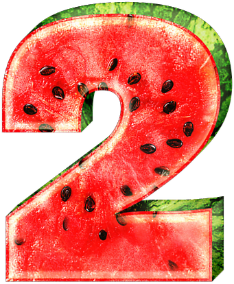 Alfabeto De Sandía - Renkli Ve Hareketli Harfler (341x414), Png Download