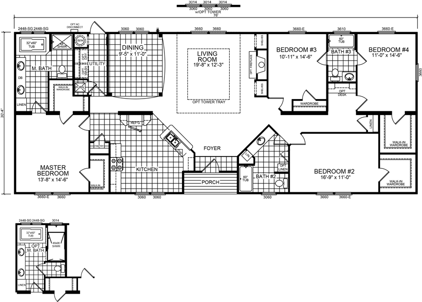 4 Beds - Diagram (880x634), Png Download