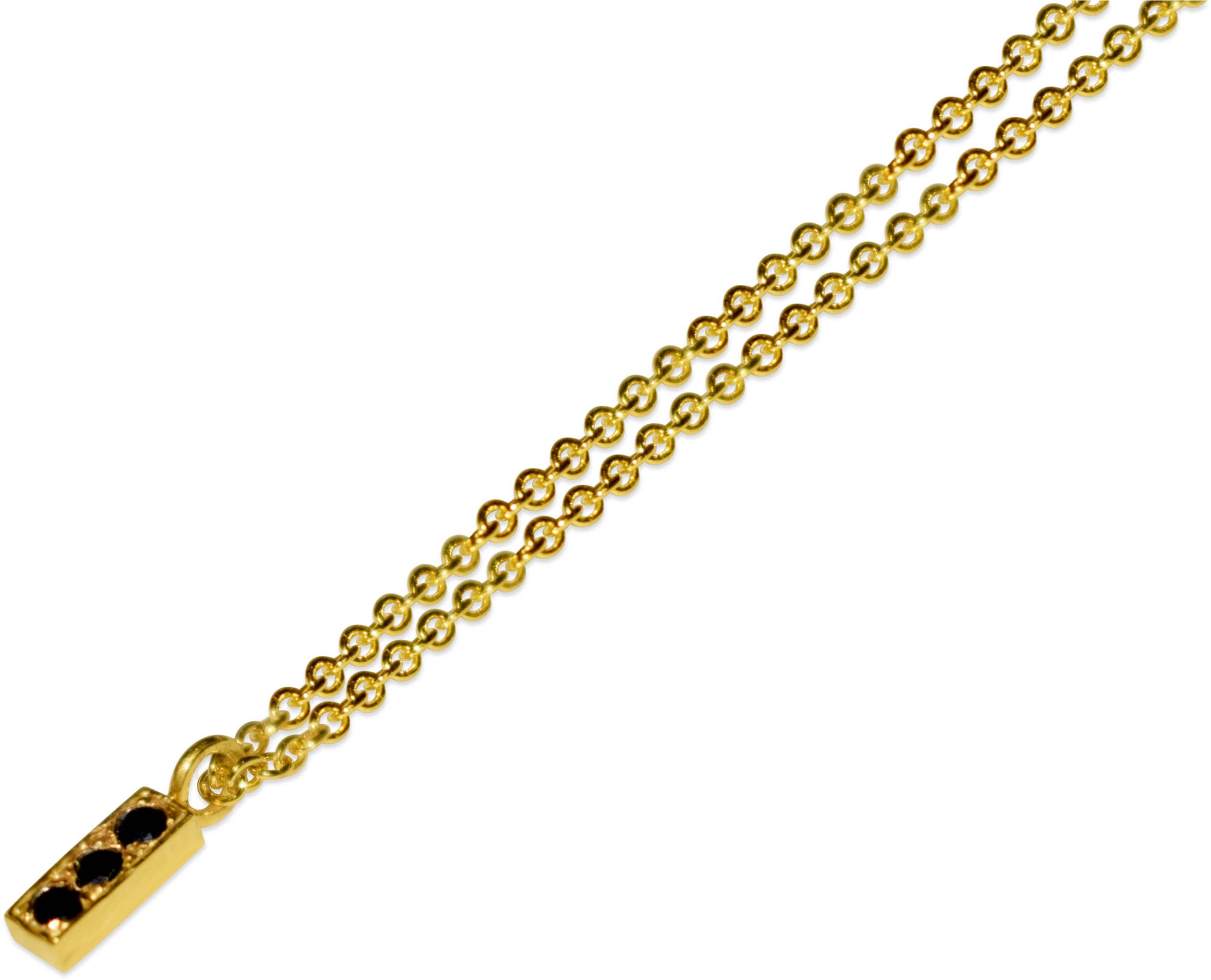 Virite Black Diamond Necklace - Chain (4000x4000), Png Download