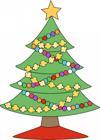 Love Lights A Tree Lights Available - Christmas Tree Decorating Cartoon (383x534), Png Download