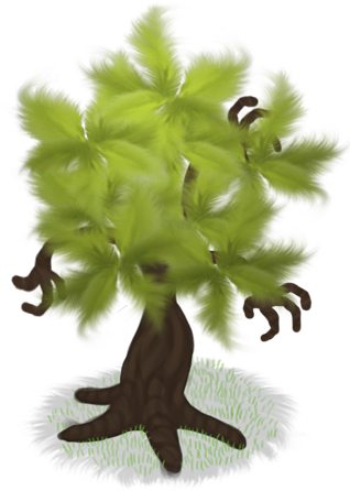 Fuzzle Tree - My Singing Monsters Tree (368x454), Png Download