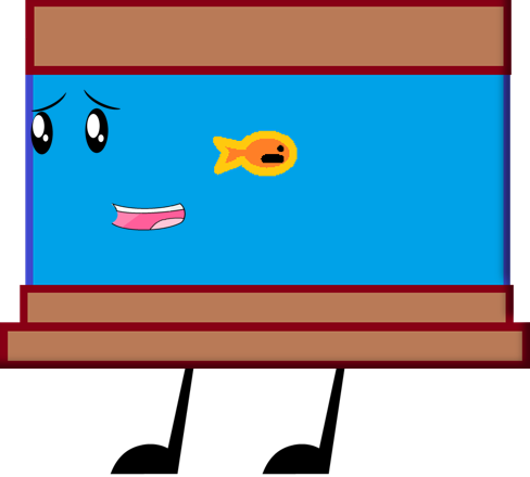 Fish Tank New Pose - Object Shows Fish Tank (488x440), Png Download