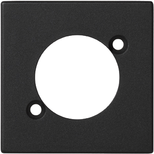 Up K122/14 Plate K45 Empty For Xlr 45×45mm Grey Graphite - Circle (413x413), Png Download
