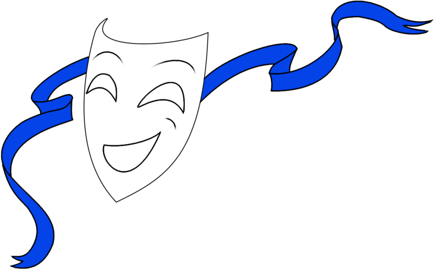 Drama Mask 1 By Pocketdemon On Clipart Library - Draw Image Of Mask (900x610), Png Download