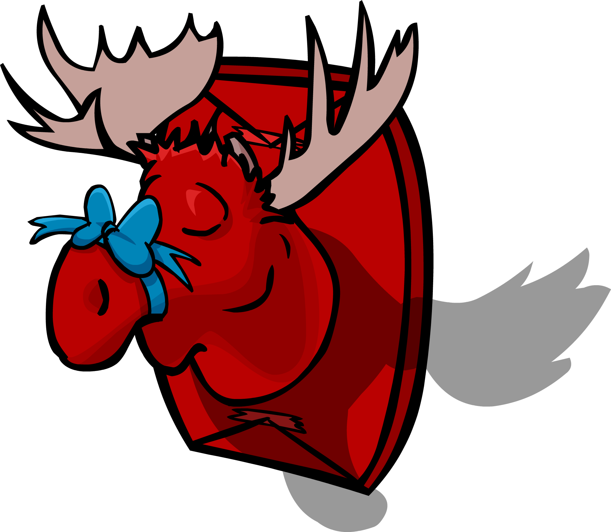 Moose Head Sprite 006 - Moose Head (1955x1705), Png Download