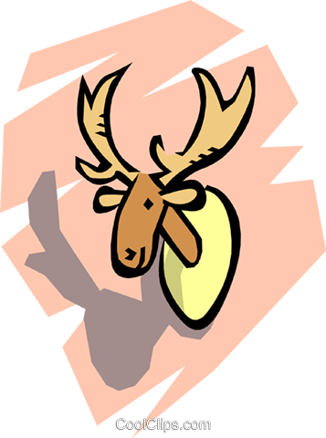 Moose Head Royalty Free Vector Clip Art Illustration - Avatar (357x480), Png Download