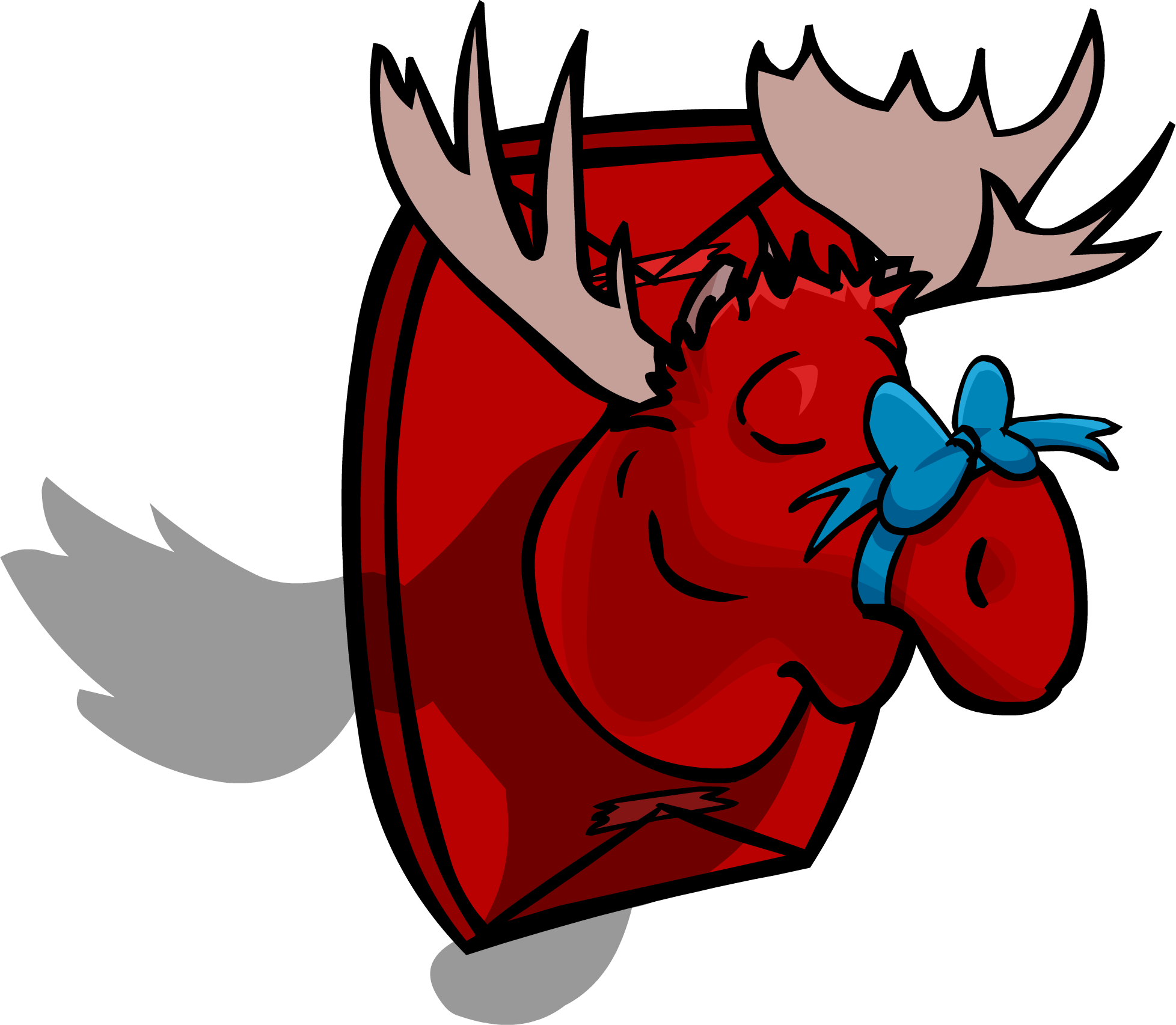 Moose Head Sprite 002 - Moose (1956x1705), Png Download