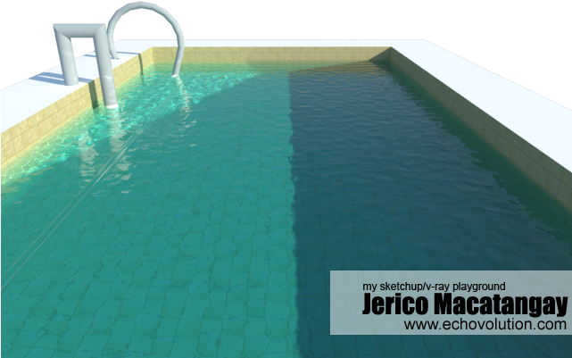 Realistic Pool Water - Swimming Pool (640x480), Png Download