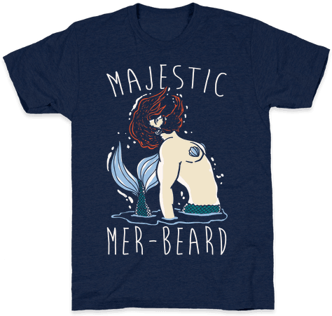 Majestic Mer Beard Mens T Shirt - T-shirt (484x484), Png Download