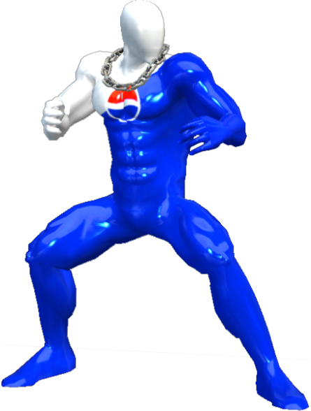Pepsiman - Pepsi Man Png (445x588), Png Download