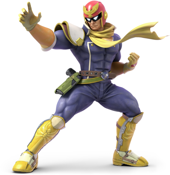 245kib, 600x600, 600px-captain Falcon Ssbu - Captain Falcon Smash Ultimate (600x600), Png Download