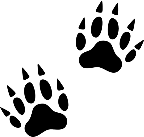 Wolverine Paw Print Clip Art Png (600x600), Png Download