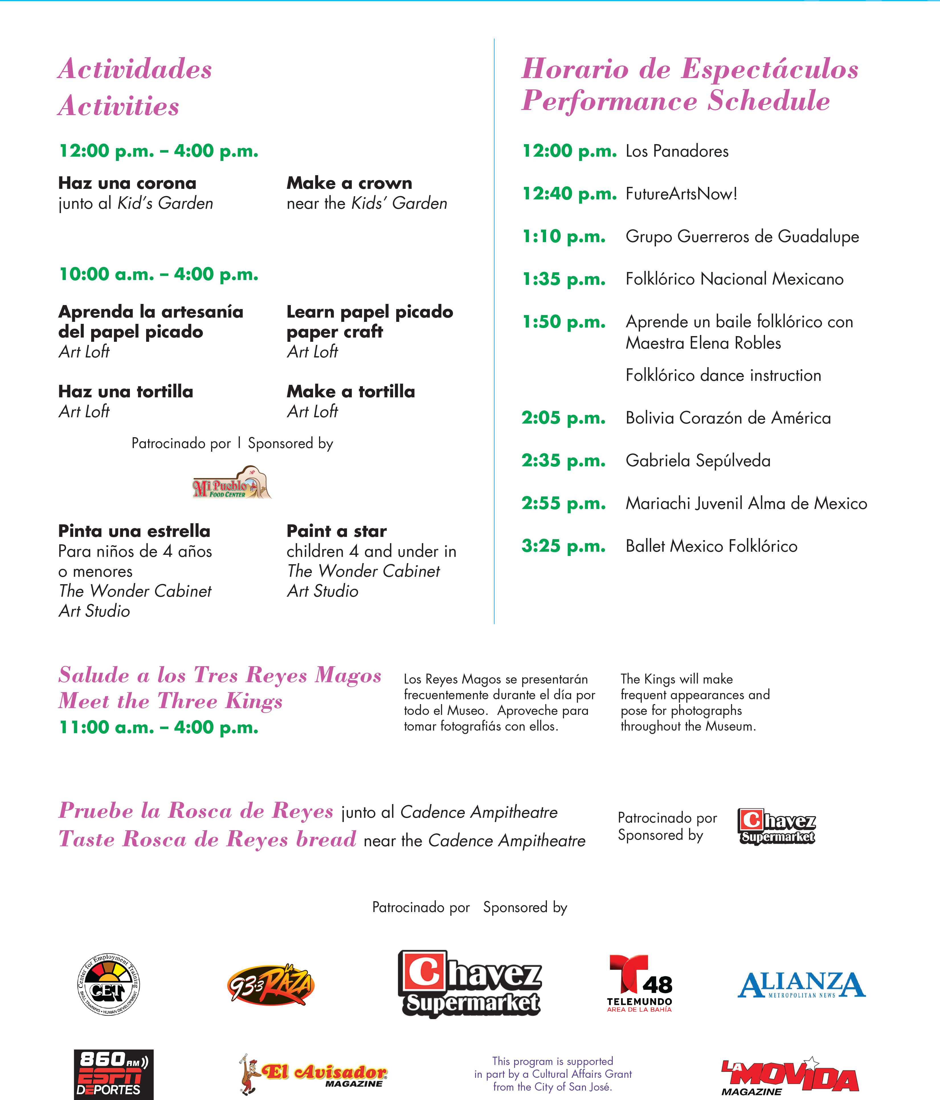 Threekings 16 Program Sign Saturday - Chavez Supermarket (3300x3862), Png Download