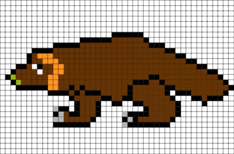 Wolverine Pixel Art (480x317), Png Download