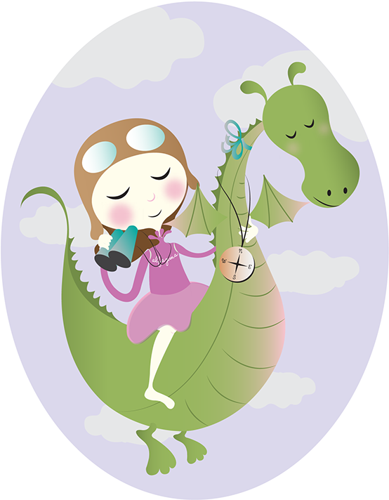 Nas Nuvens - Cartoon (600x773), Png Download